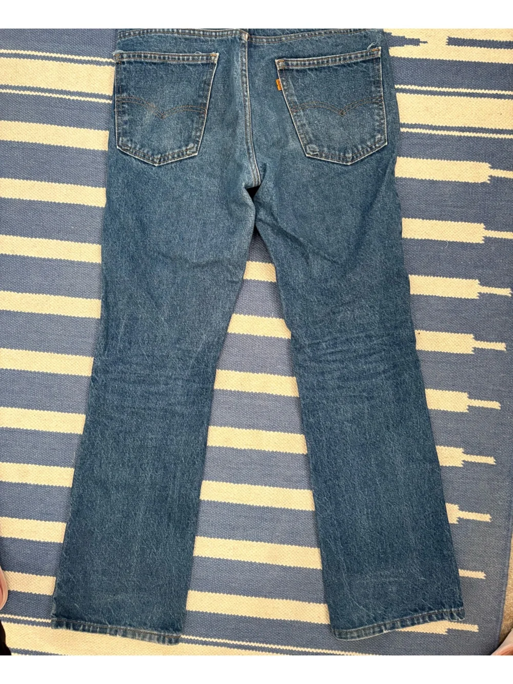 VINTAGE made in the USA Levi’s 517 orange tab 32x32 mens jeans - Picture 5 of 8